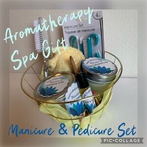 Aromatherapy Spa manicure and pedicure gift set self care hand crafted organic